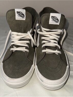 New Vans Off the Wall Sk8-Hi Sneakers Green men’s 6.5 , Women’s 8.0